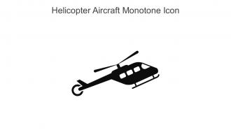 Helicopter Aircraft Monotone Icon In Powerpoint Pptx Png And Editable Eps Format