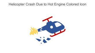Helicopter Crash Due To Hot Engine Colored Icon In Powerpoint Pptx Png And Editable Eps Format