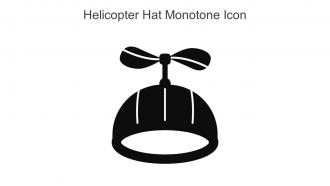 Helicopter Hat Monotone Icon In Powerpoint Pptx Png And Editable Eps Format