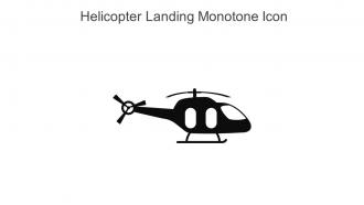Helicopter Landing Monotone Icon In Powerpoint Pptx Png And Editable Eps Format