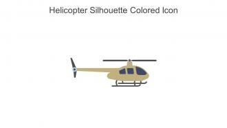 Helicopter Silhouette Colored Icon In Powerpoint Pptx Png And Editable Eps Format
