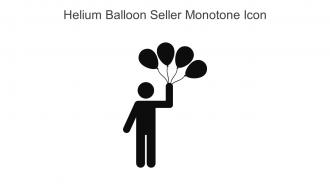 Helium Balloon Seller Monotone Icon In Powerpoint Pptx Png And Editable Eps Format