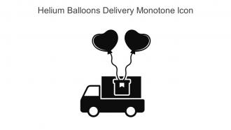 Helium Balloons Delivery Monotone Icon In Powerpoint Pptx Png And Editable Eps Format