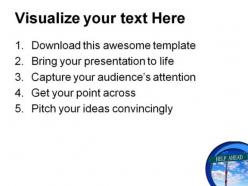Help ahead metaphor powerpoint templates and powerpoint backgrounds 0911