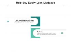 Help buy equity loan mortgage ppt powerpoint presentation ideas gallery cpb