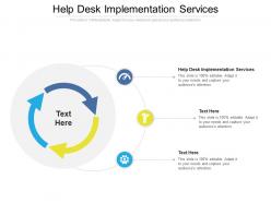 Help desk implementation services ppt powerpoint presentation infographics cpb