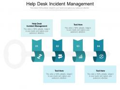 Help desk incident management ppt powerpoint presentation summary gallery cpb