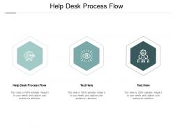 Help desk process flow ppt powerpoint presentation styles visuals cpb