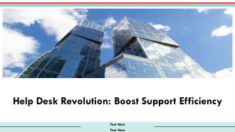 Help Desk Revolution Boost Support Efficiency PPT Example AT