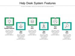 Help desk system features ppt powerpoint presentation file mockup cpb