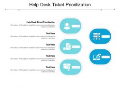 Help desk ticket prioritization ppt powerpoint presentation slides master slide cpb