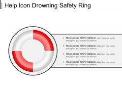 Help Icon Drowning Safety Ring