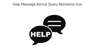 Help Message Advice Query Monotone Icon In Powerpoint Pptx Png And Editable Eps Format