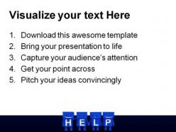 Help people business powerpoint templates and powerpoint backgrounds 0311
