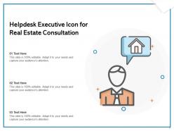 Helpdesk Icon Business Executive Marketing Services Software