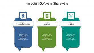 Helpdesk software shareware ppt powerpoint presentation portfolio layout ideas cpb