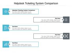 Helpdesk ticketing system comparison ppt powerpoint presentation infographic template designs cpb
