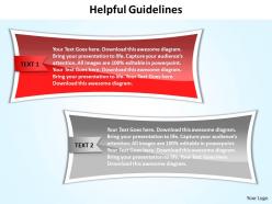 Helpful guidelines shown by text boxes powerpoint diagram templates graphics 712