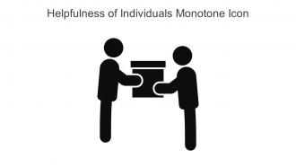 Helpfulness Of Individuals Monotone Icon In Powerpoint Pptx Png And Editable Eps Format