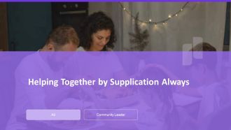 Helping Together By Supplication Always PPT Slides AT