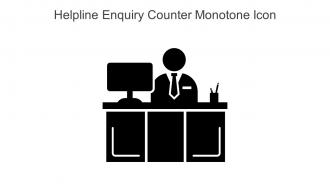 Helpline Enquiry Counter Monotone Icon In Powerpoint Pptx Png And Editable Eps Format