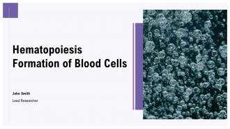 Hematopoiesis Formation Of Blood Cells PPT Designs ACP