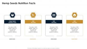Hemp Seeds Nutrition Facts In Powerpoint And Google Slides Cpb