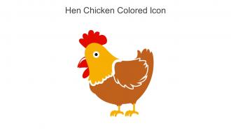 Hen Chicken Colored Icon In Powerpoint Pptx Png And Editable Eps Format