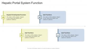 Hepatic Portal System Function In Powerpoint And Google Slides Cpb