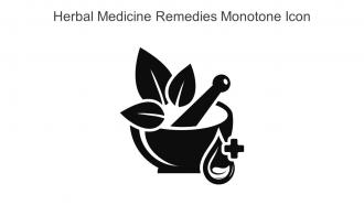 Herbal Medicine Remedies Monotone Icon In Powerpoint Pptx Png And Editable Eps Format