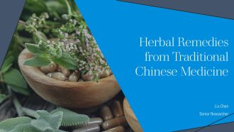 Herbal Remedies From Traditional Chinese Medicine PPT Presentation AT