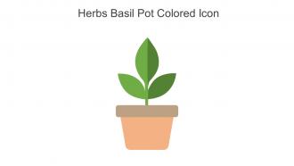 Herbs Basil Pot Colored Icon In Powerpoint Pptx Png And Editable Eps Format