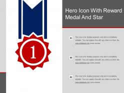 Hero icon with reward medal and star