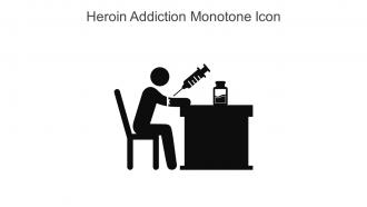 Heroin Addiction Monotone Icon In Powerpoint Pptx Png And Editable Eps Format