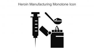 Heroin Manufacturing Monotone Icon In Powerpoint Pptx Png And Editable Eps Format
