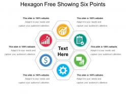 Hexagon free showing six points