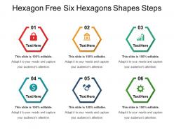 Hexagon free six hexagons shapes steps