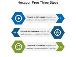 Hexagon free three steps