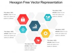 Hexagon free vector representation