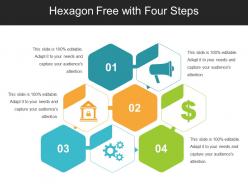 Hexagon free with four steps