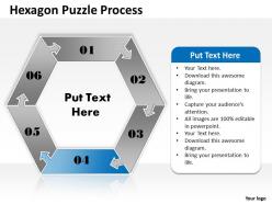 Hexagon puzzle process 4