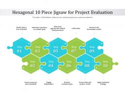 Hexagonal 10 piece jigsaw for project evaluation