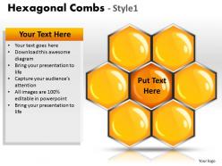 64808139 style cluster hexagonal 1 piece powerpoint template diagram graphic slide