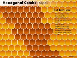 Hexagonal combs