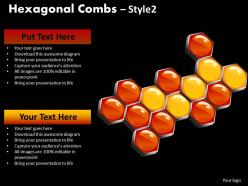Hexagonal combs style 2