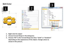 Hexagonal combs style 2 powerpoint presentation slides