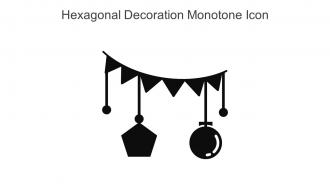 Hexagonal Decoration Monotone Icon In Powerpoint Pptx Png And Editable Eps Format