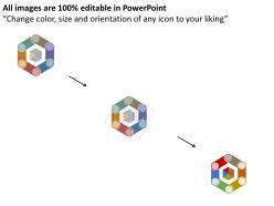 7767005 style cluster hexagonal 6 piece powerpoint presentation diagram infographic slide