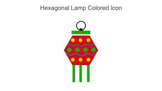 Hexagonal Lamp Colored Icon In Powerpoint Pptx Png And Editable Eps Format