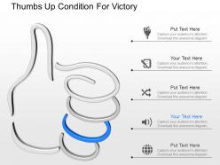 Hg thumbs up condition for victory powerpoint template